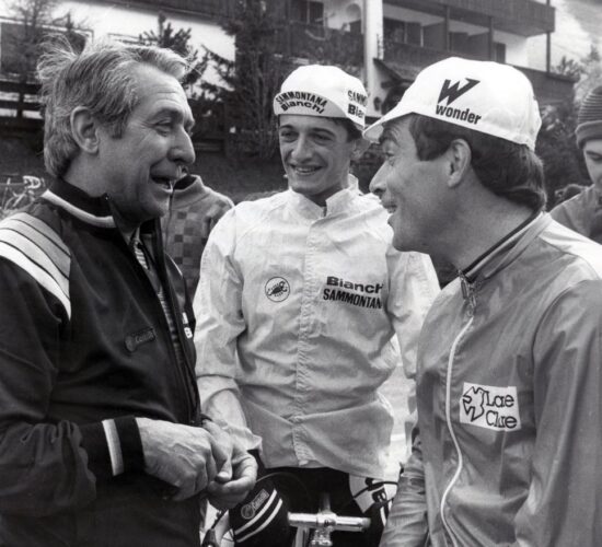Giro d'Italia 1985, Dolomiti - Selva di Val Gardena - Vittorio Veneto - Hinault winner (on the right)